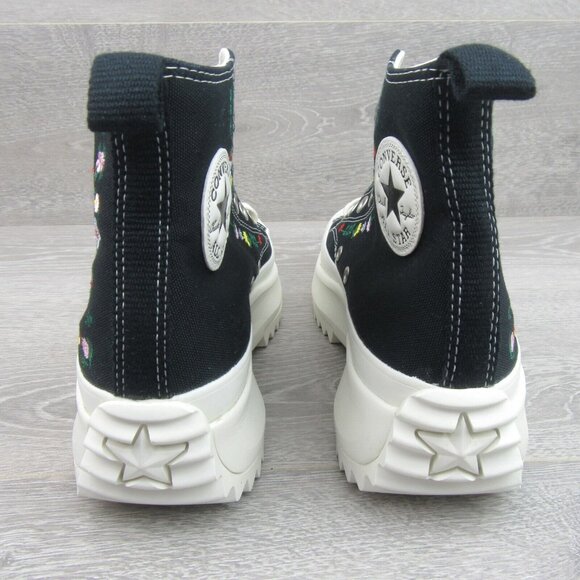 Converse Run Star Hike HI Embroidered Floral Womens Size 9.5 Sneaker NEW - Picture 9 of 16